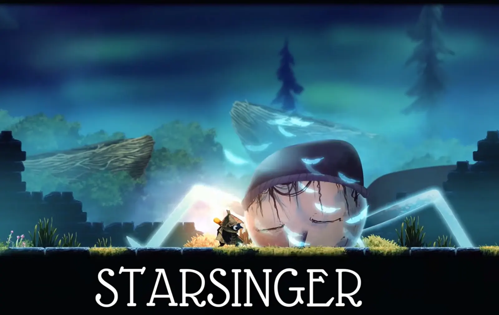 Well Dweller boss title card reading Starsinger