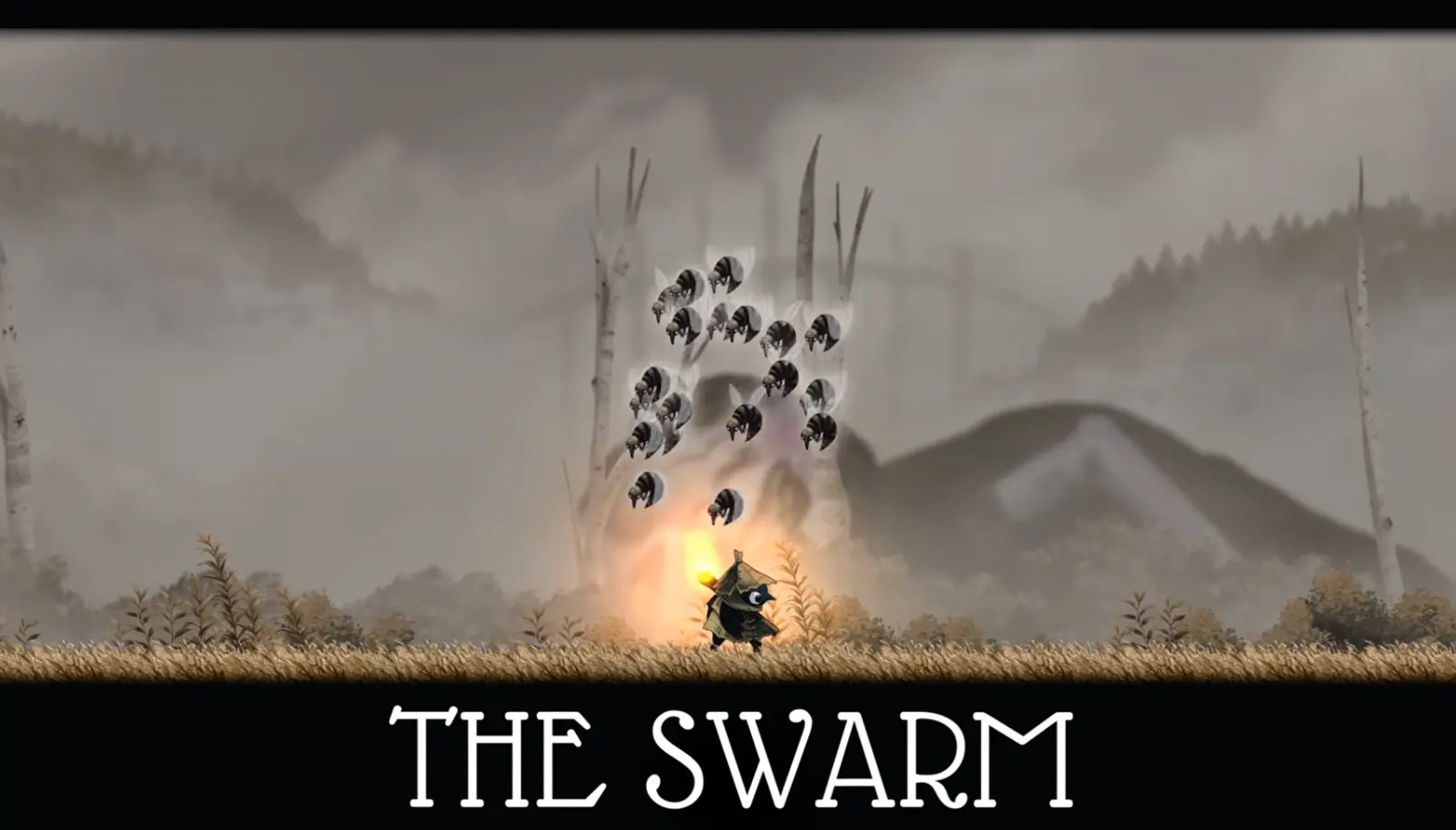 Well Dweller boss title card reading The Swarm